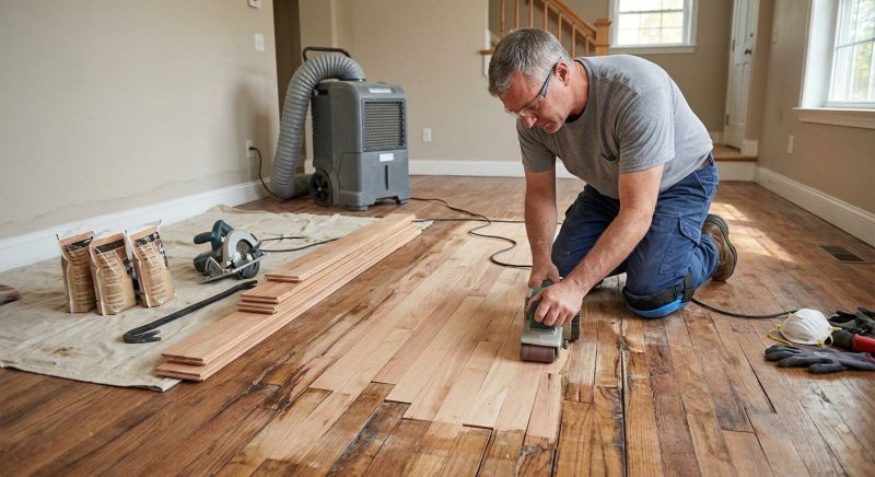 Hardwood Floor Water Damage Repair and Restoration